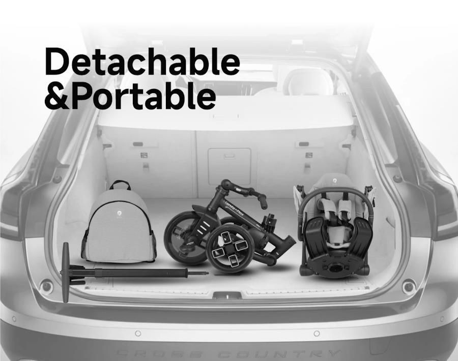 Tricicletă Qplay Comfo Max Coffee