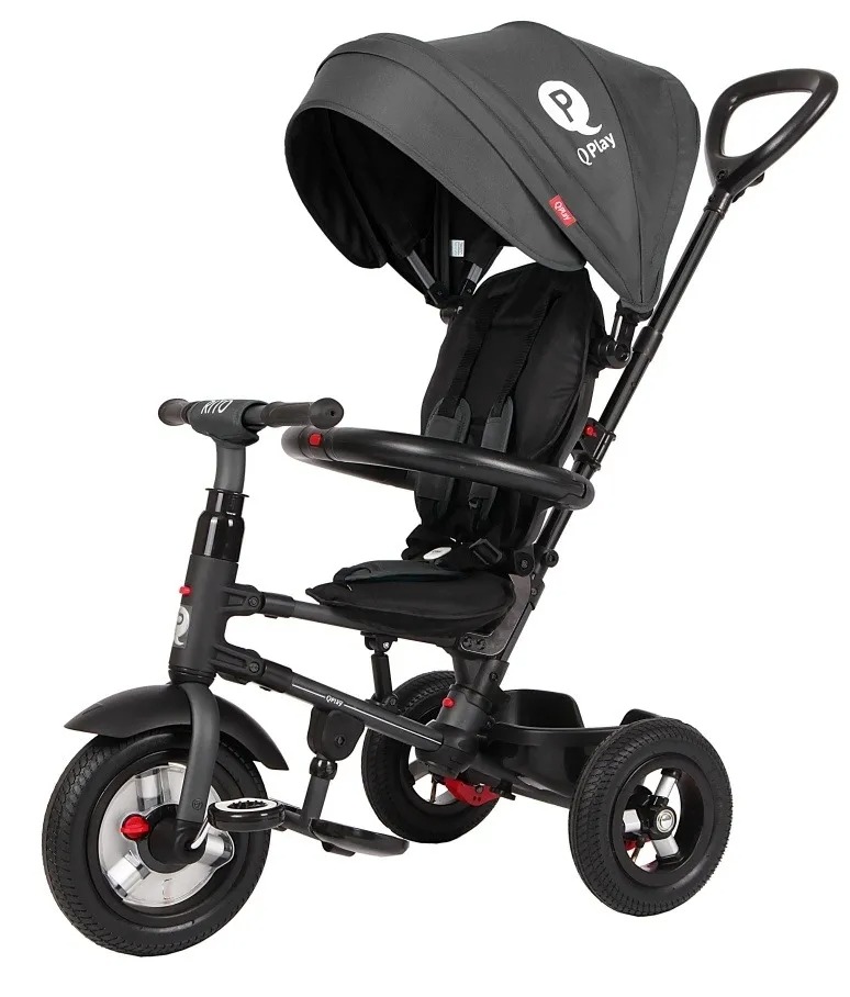 Велосипед-трёхколёсный для детей Qplay Rito Rubber Black
