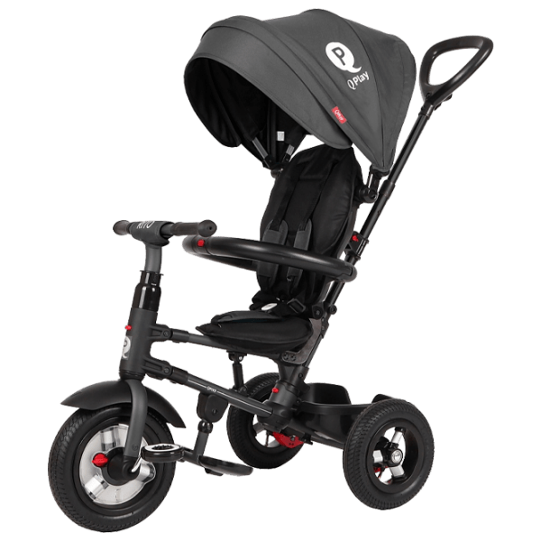 Tricicleta copii Qplay Rito Rubber Black
