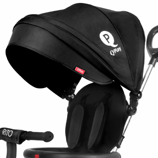 Tricicleta copii Qplay Rito Rubber Black