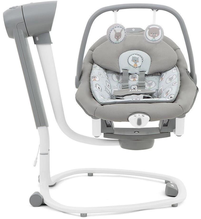 Leagan si balansoar rotativ Joie Serina 2 in 1 Portrait, cu conectare la priza