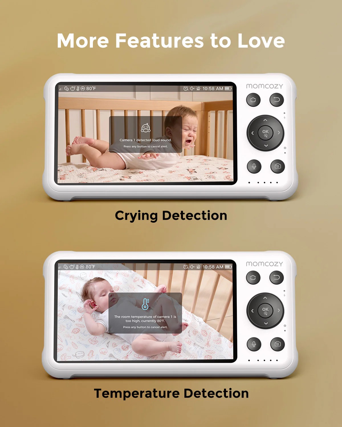 Цифровая видеоняня Momcozy Smart Wifi 5.0 BM04