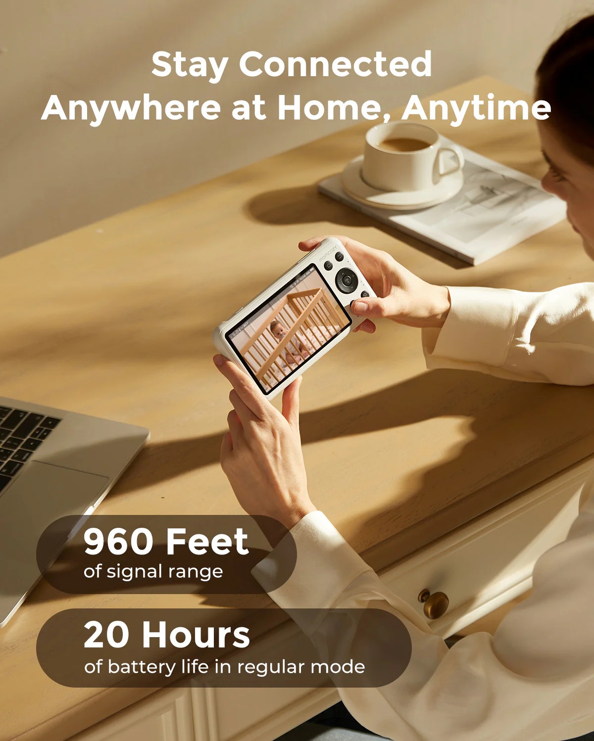 Цифровая видеоняня Momcozy Smart Wifi 5.0 BM04