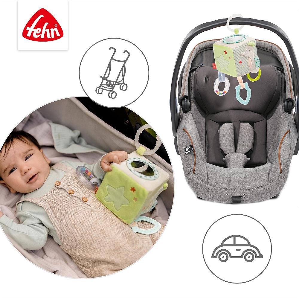 Плюшевый развивающий куб – Морские животные, Fehn