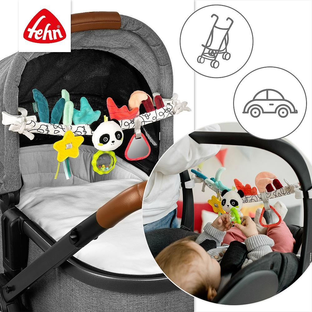 Jucarie carucior - Ursulet panda, Fehn