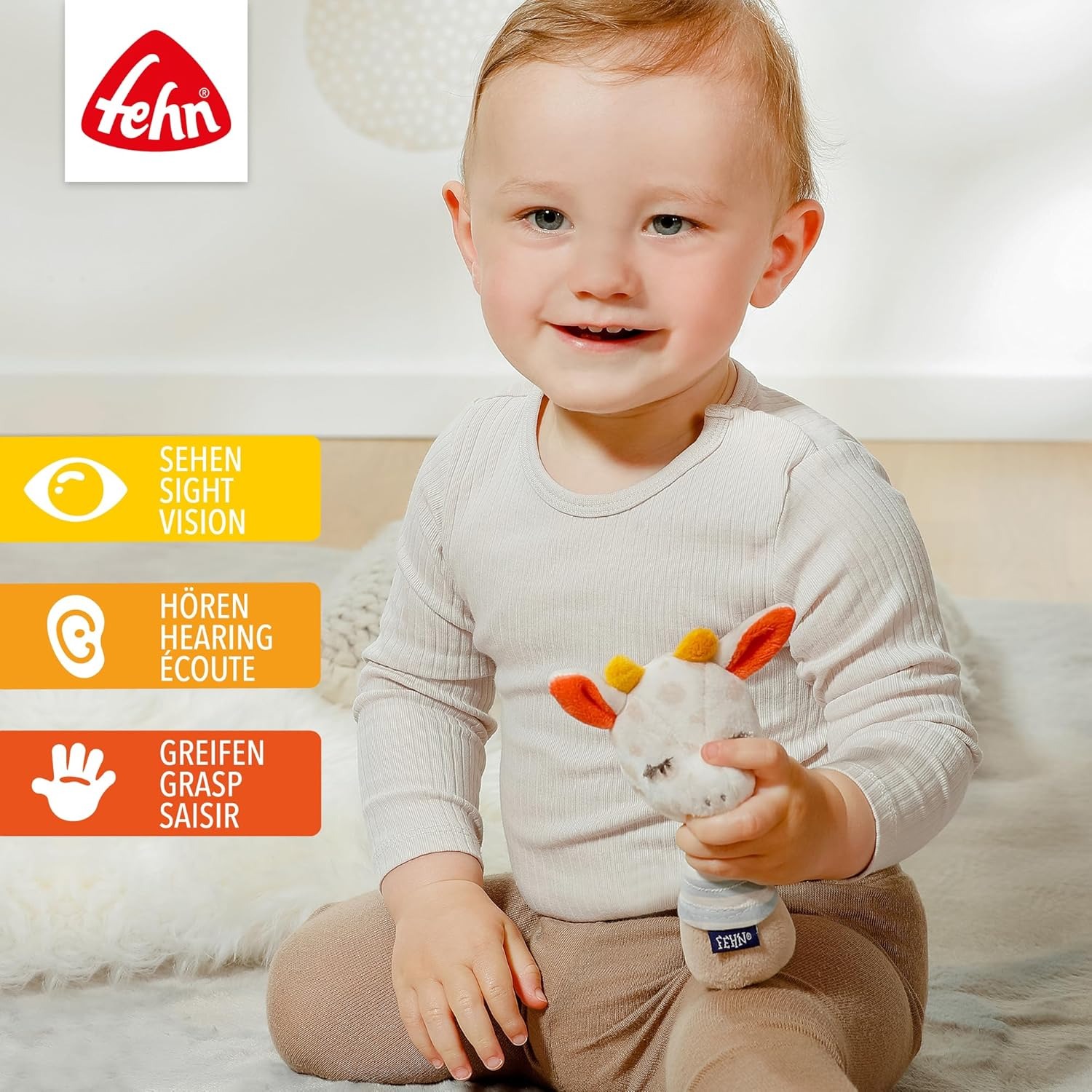 Jucarie dexteritate - Girafa somnoroasa, Fehn