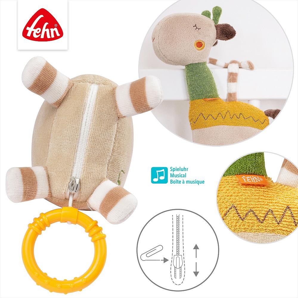 Музыкальная игрушка, Fehn, Жираф, 20 см, многоцветная 2