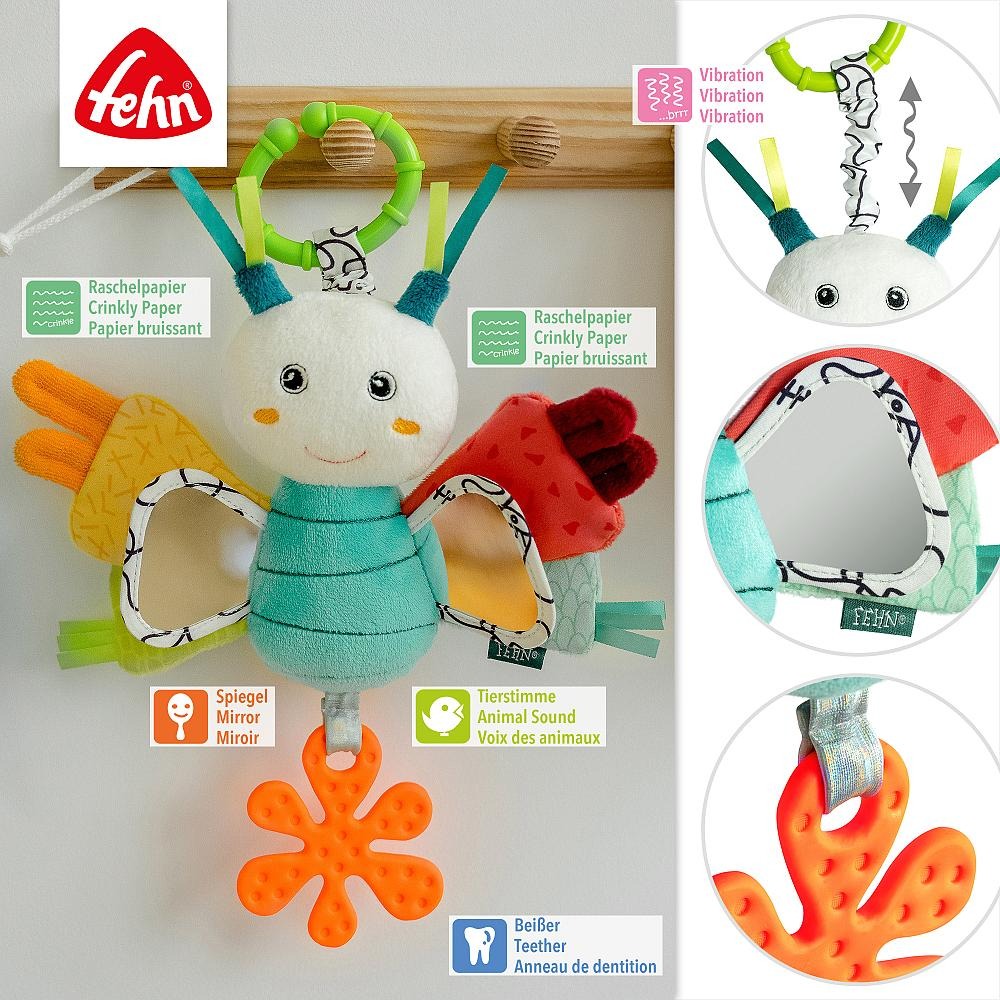 Jucarie senzoriala cu activitati - Fluturas, colectia DoBabyDo, Fehn