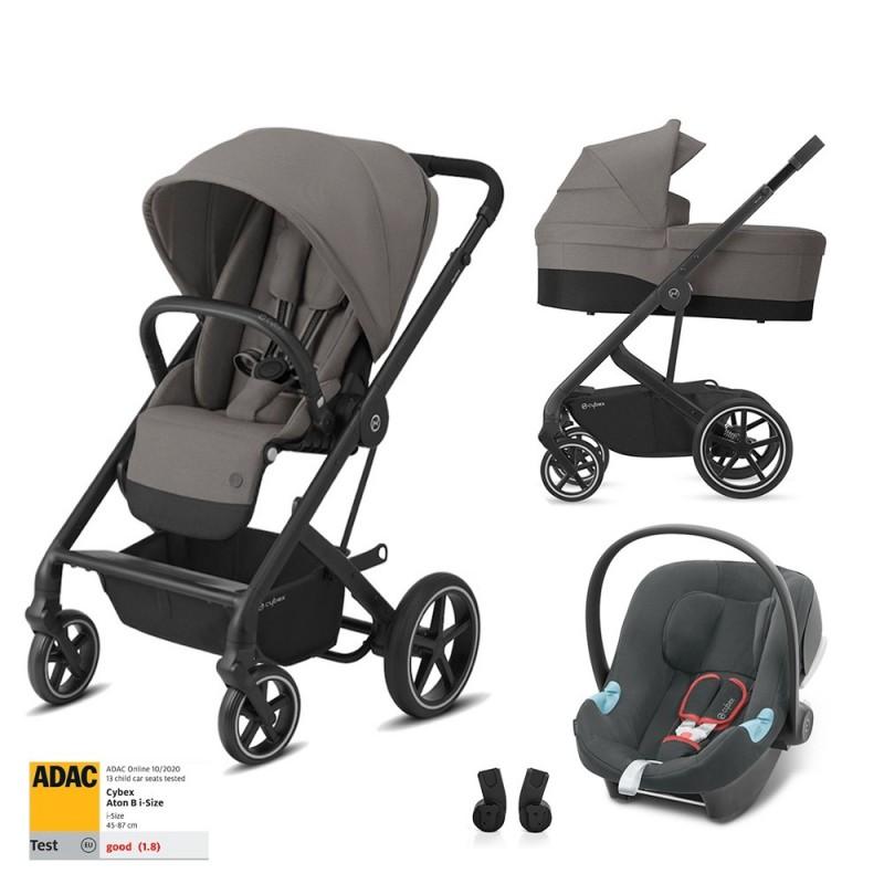 Cybex Balios S Lux Carucior 3 in 1  Soho Grey mid grey (4063846162871)