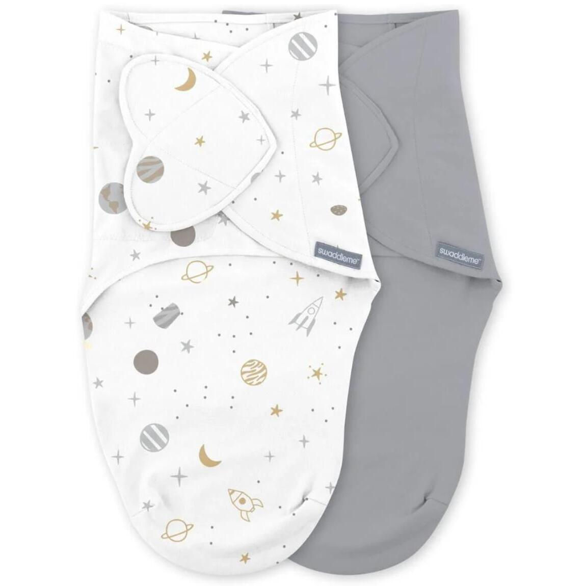 Набор из 2 пелёнок-коконов Ingenuity SwaddleMe Sunset Space Monogram 0–3 мес.