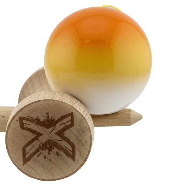 Kendama Super Sticky X Original profesionala, 7.5*6*18cm, Gradient portocaliu 4