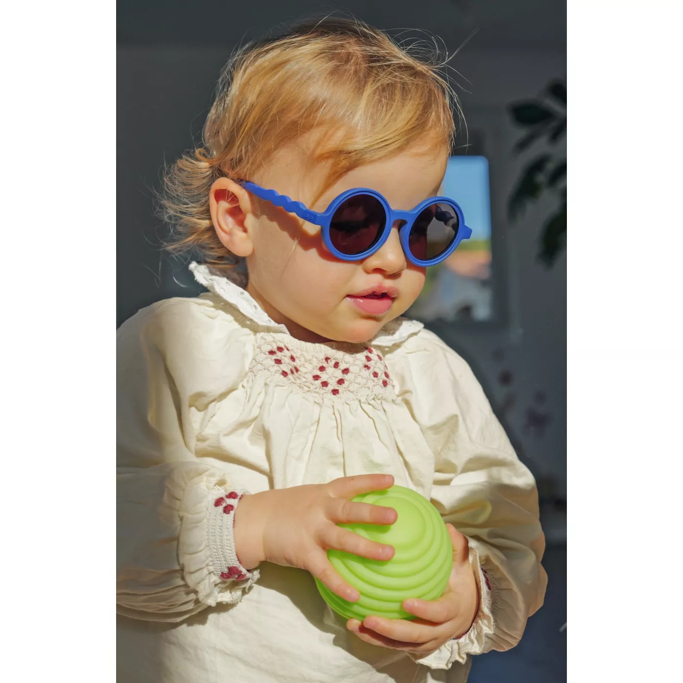 Солнцезащитные очки с поляризованными линзами - 0-18 месяцев - Classic - Breakfast Art-Midnight Berry - Olivio & Co