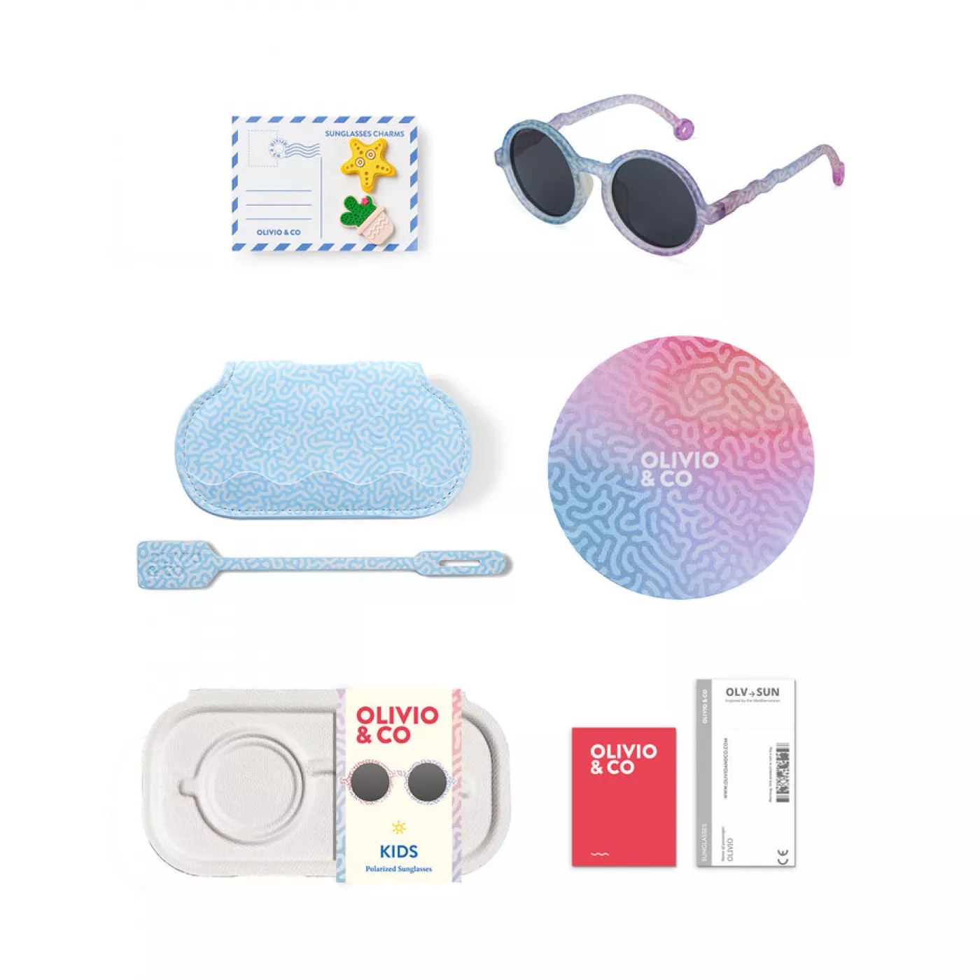 Солнцезащитные очки с поляризованными линзами - 3-5 лет - Coral Reef - Reef Blue - Olivio & Co