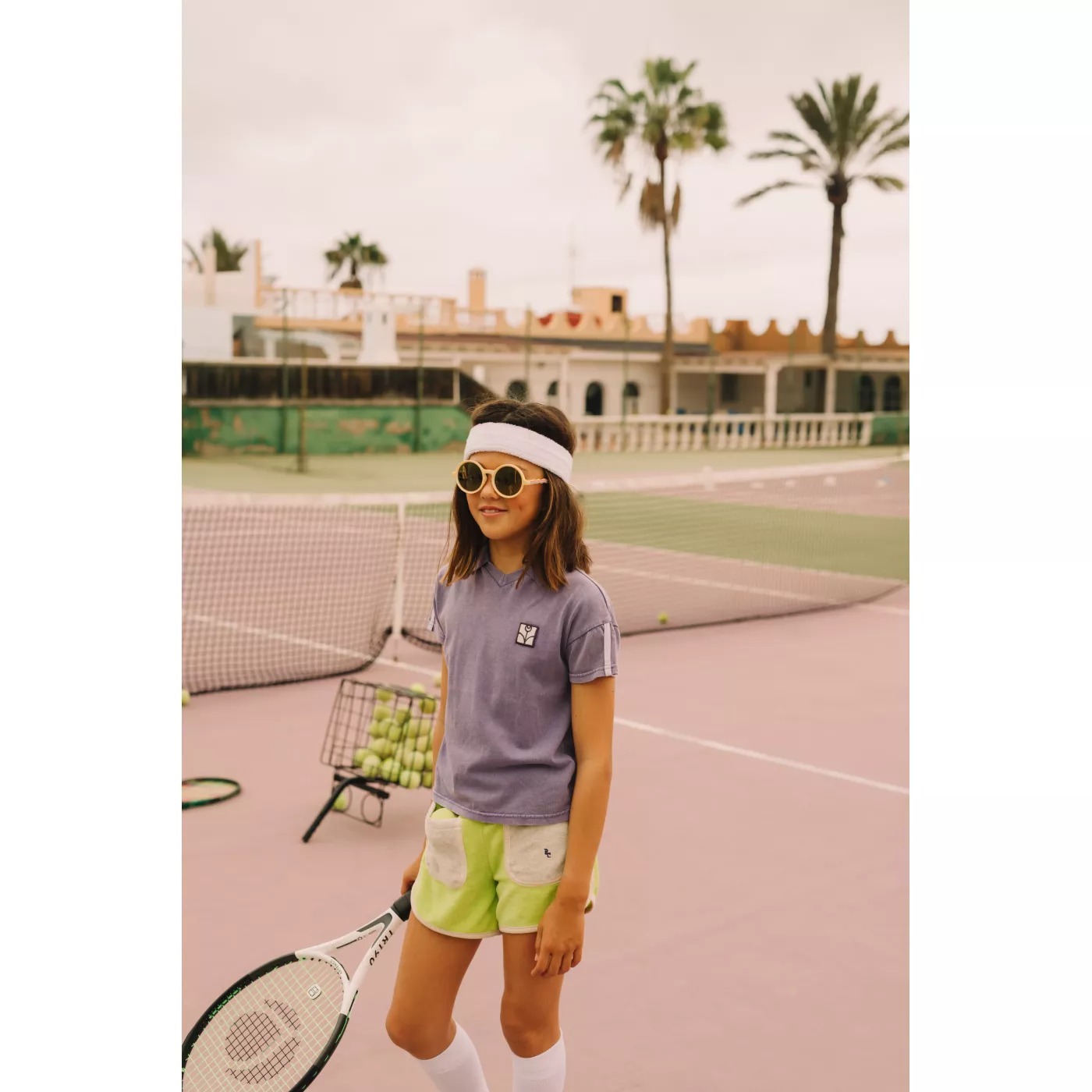 Солнцезащитные очки с поляризованными линзами - 5-12 лет - Citrus Garden - Lime Green - Olivio & Co