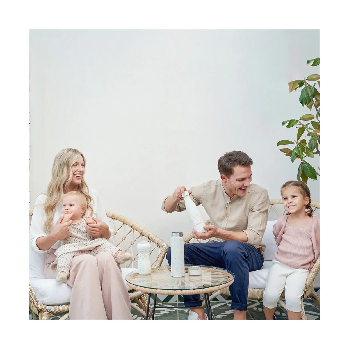 Termos lichide 450 ml din inox Miniland Natur Chip