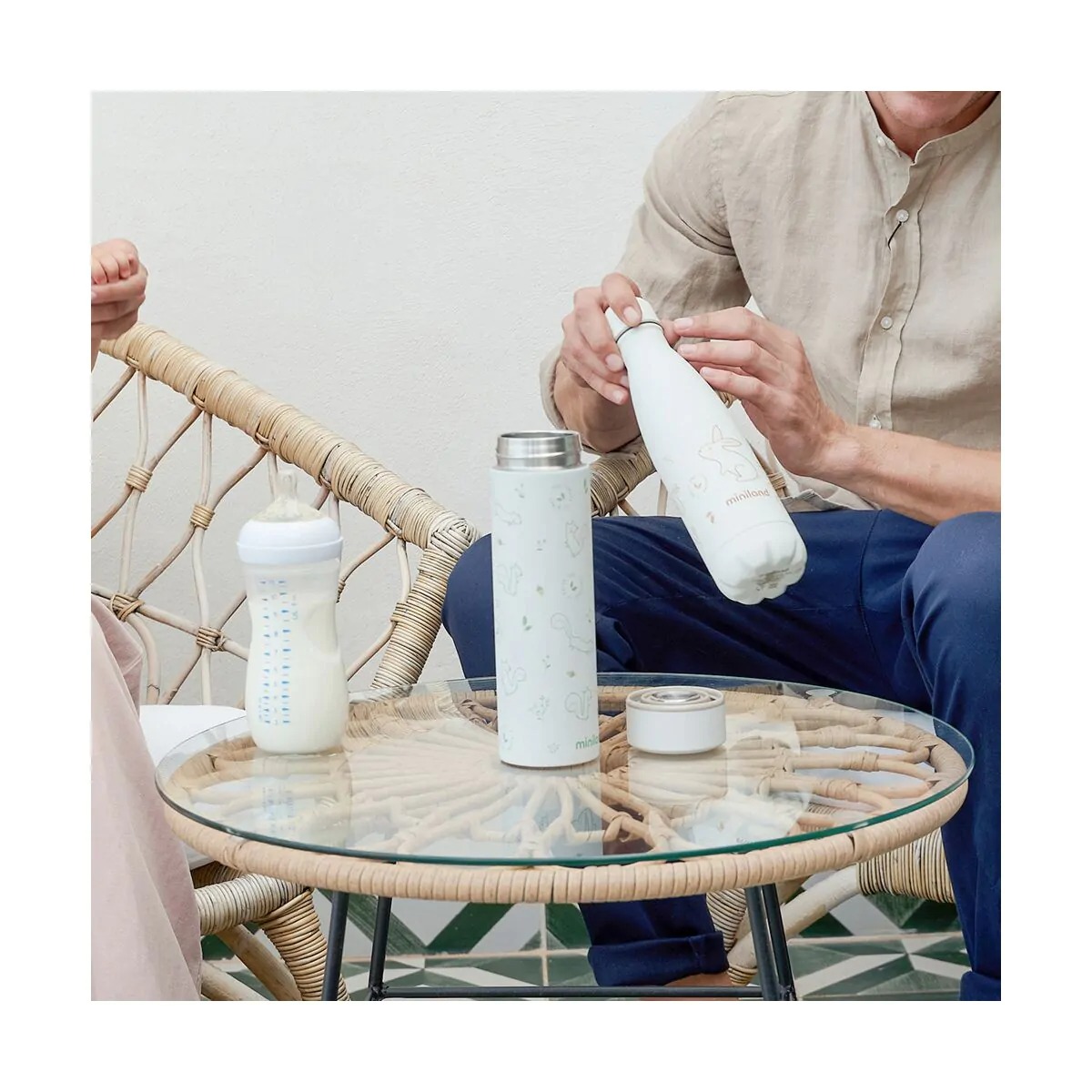 Termos lichide 450 ml din inox Miniland Natur Chip