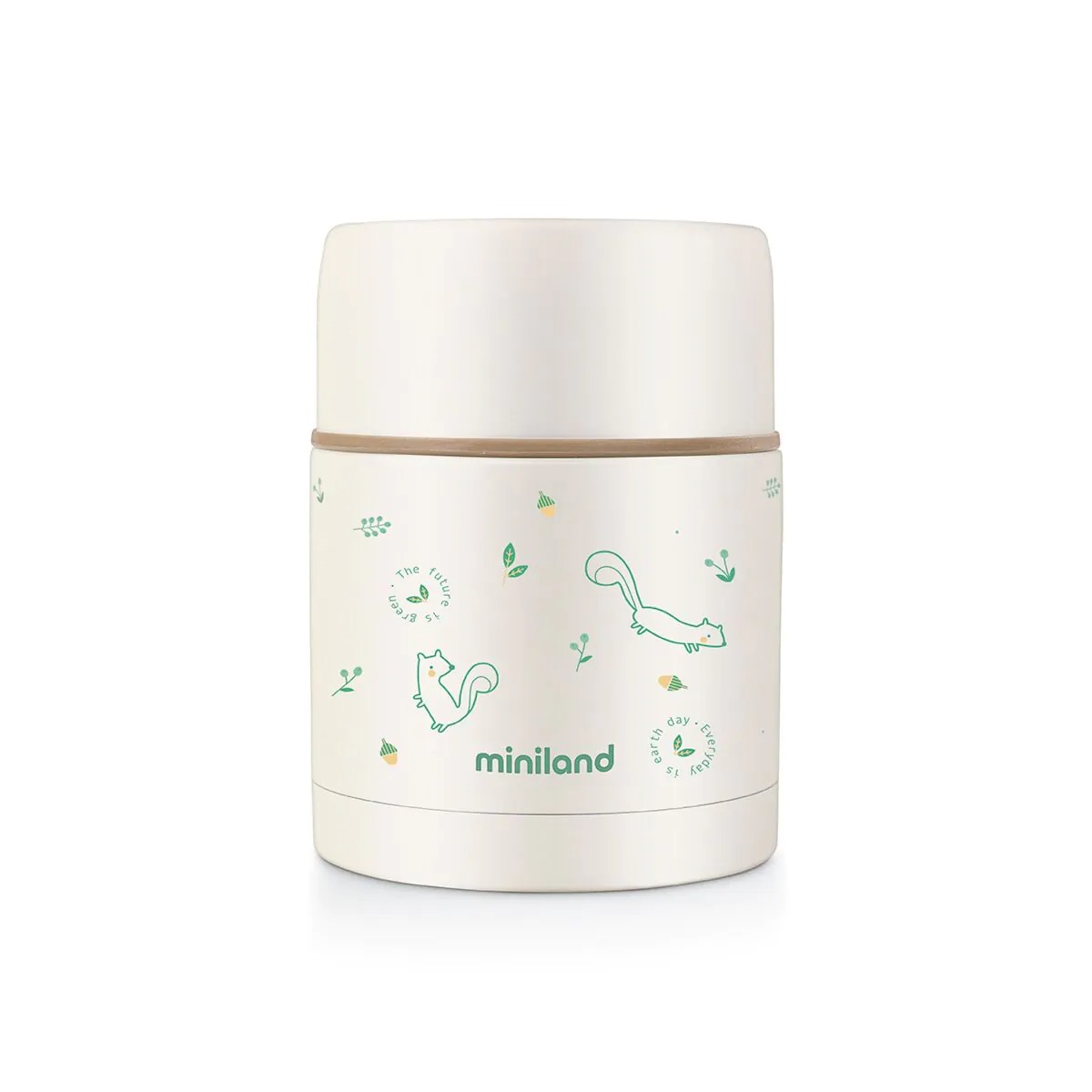 Termos alimente solide 600 ml din inox Miniland Natur Food Chip