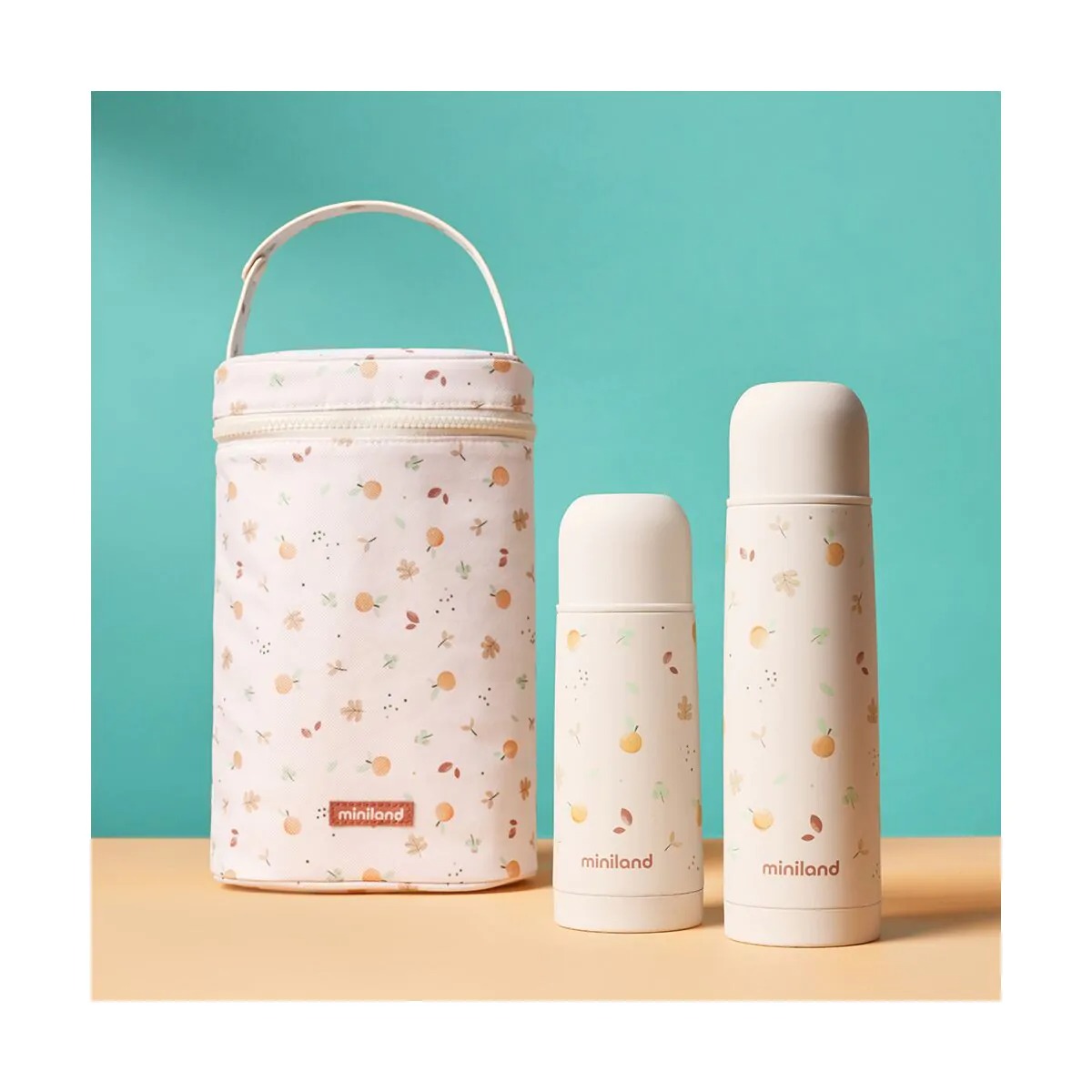 Geantă izotermă dublă pentru termosuri și biberoane Miniland Valencia