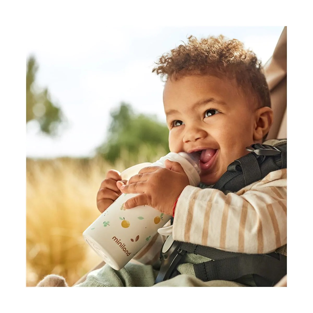 Sticlă termică/biberon cu tetină 240 ml Miniland Thermobaby Valencia