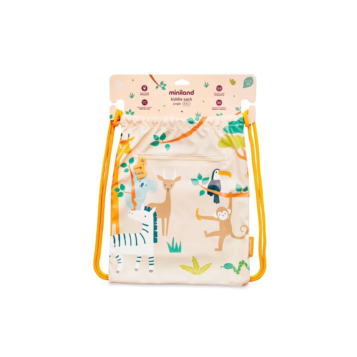 Мешок для детского сада Miniland Kiddie Sack Jungle