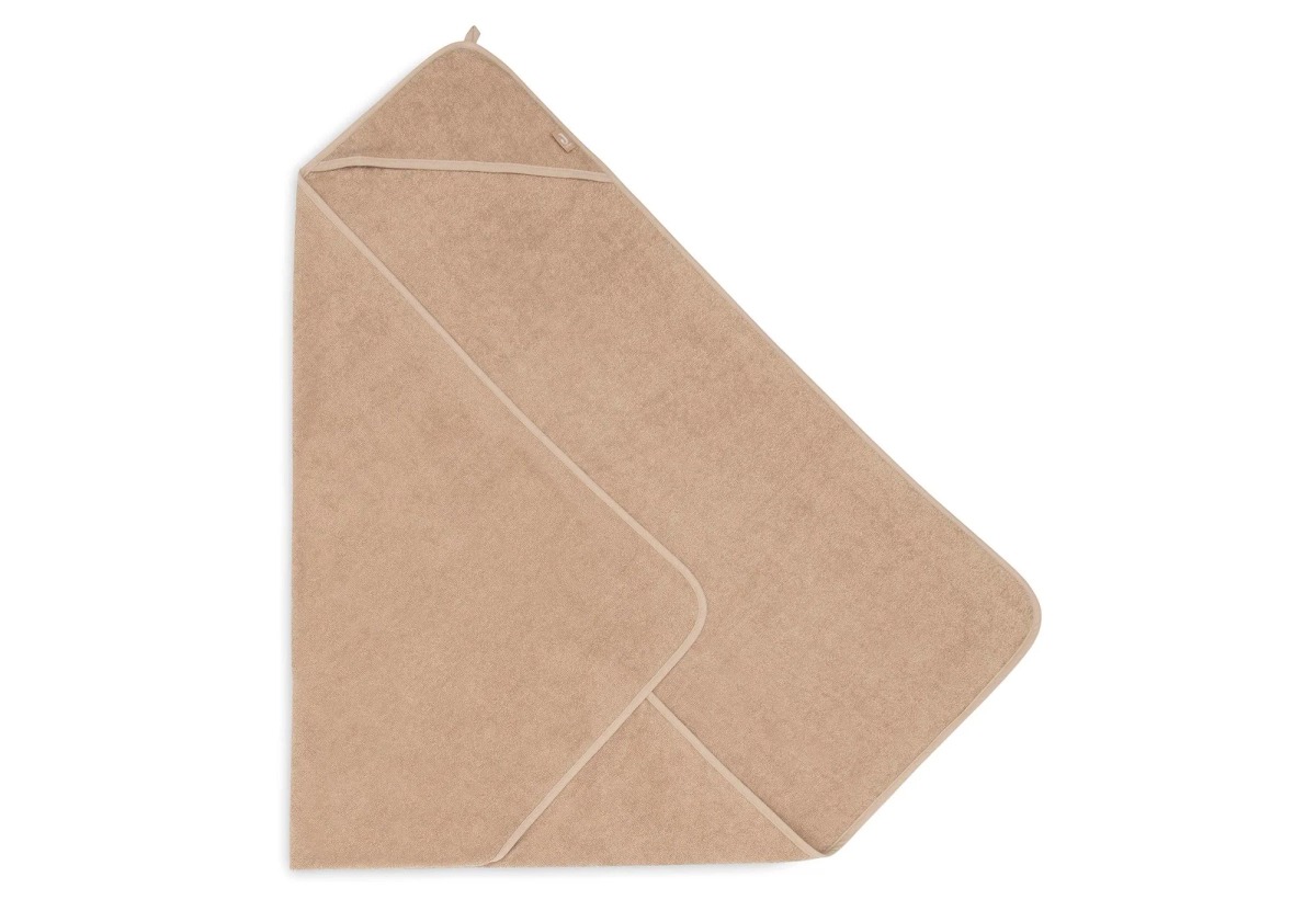Prosop de baie cu gluga Jollein 75x75cm Biscuit 4