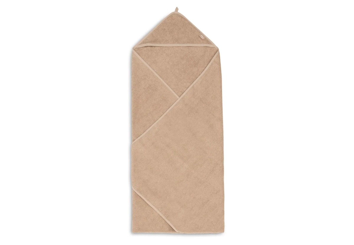 Prosop de baie cu gluga Jollein 75x75cm Biscuit 2