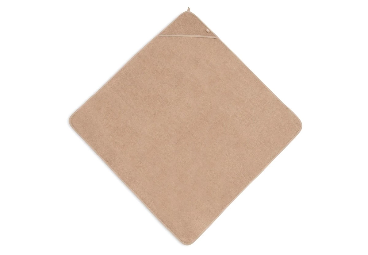 Prosop de baie cu gluga Jollein 75x75cm Biscuit