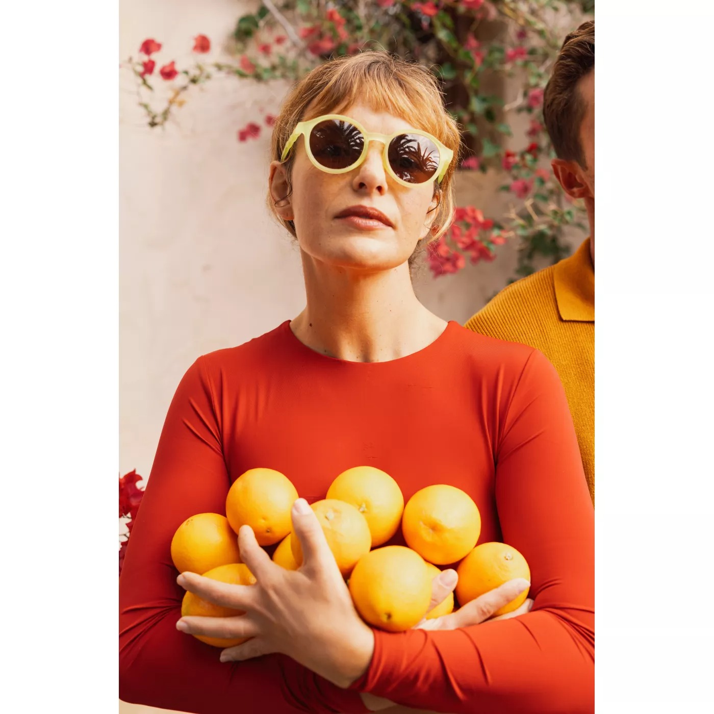 Ochelari de soare cu lentile polarizate - 12 ani +/ Adult - Citrus Garden - Lime Green - Olivio & Co