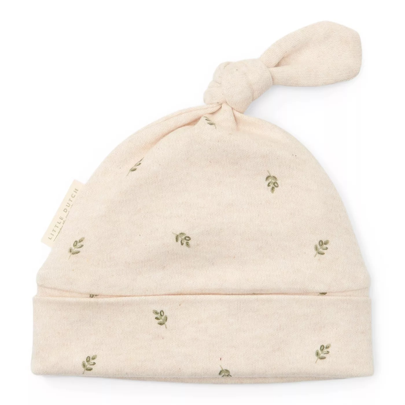 Caciulita din bumbac organic pentru bebelusi - Little Farm - Green Leaves - Little Dutch - 3/6luni M