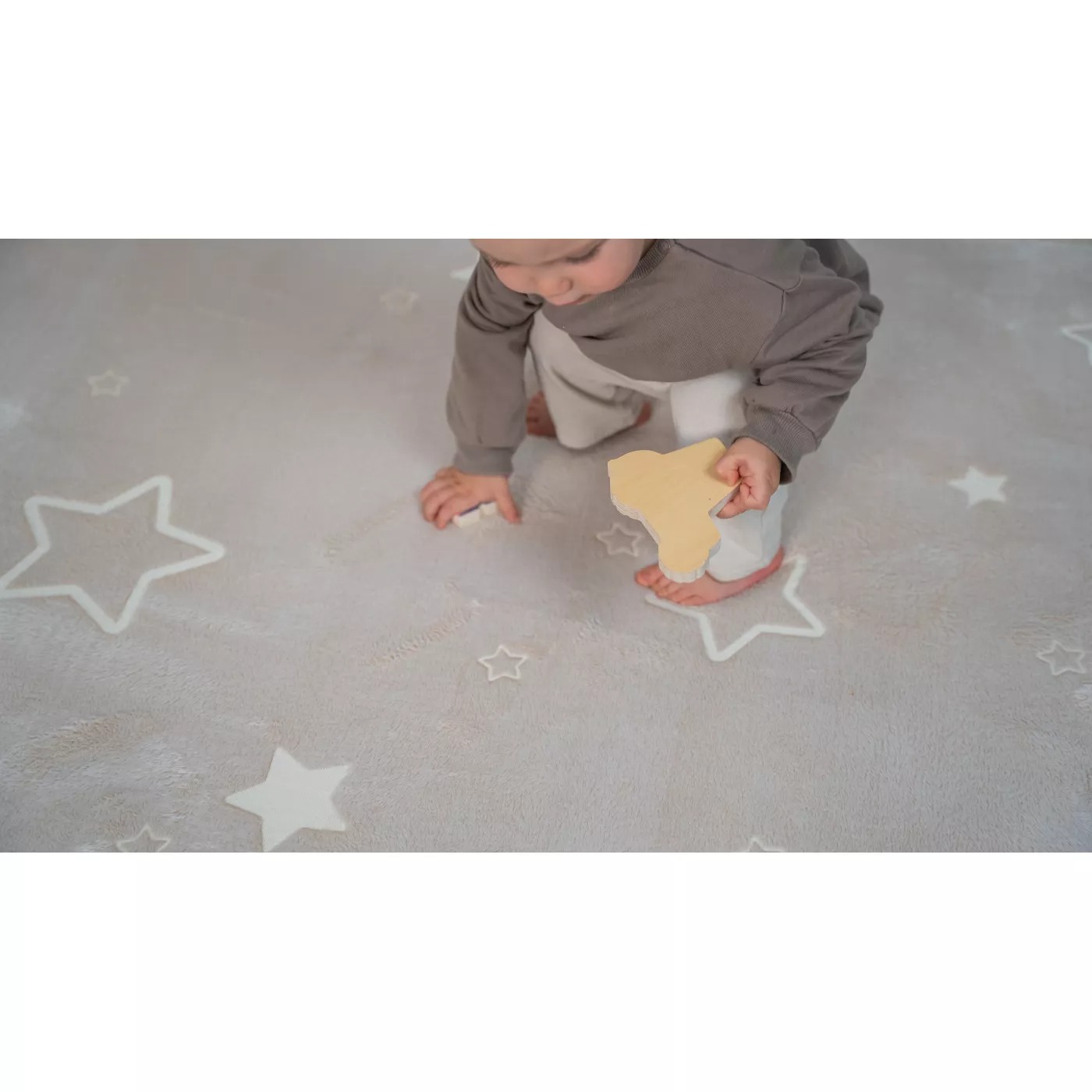 Saltea de joaca cloud glow in the dark – stele 170 x 120 x 2.5 cm - Hakuna Matte