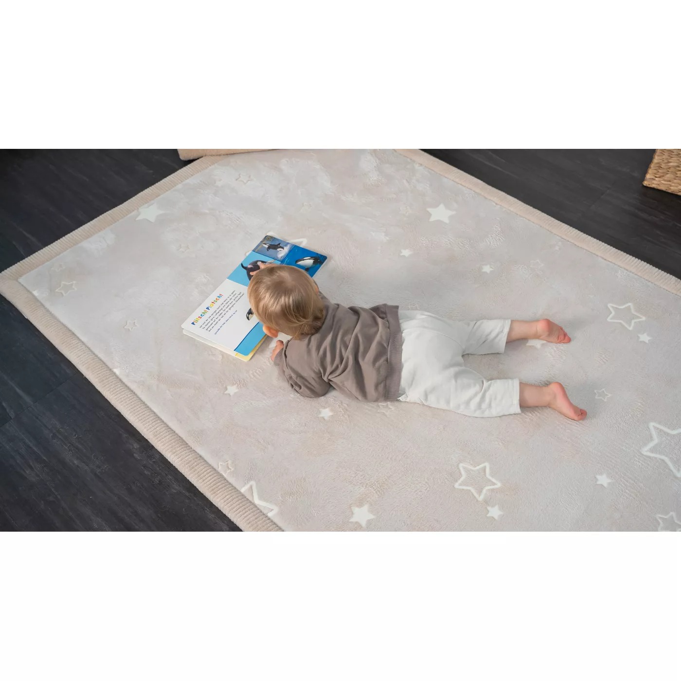 Saltea de joaca cloud glow in the dark – stele 170 x 120 x 2.5 cm - Hakuna Matte
