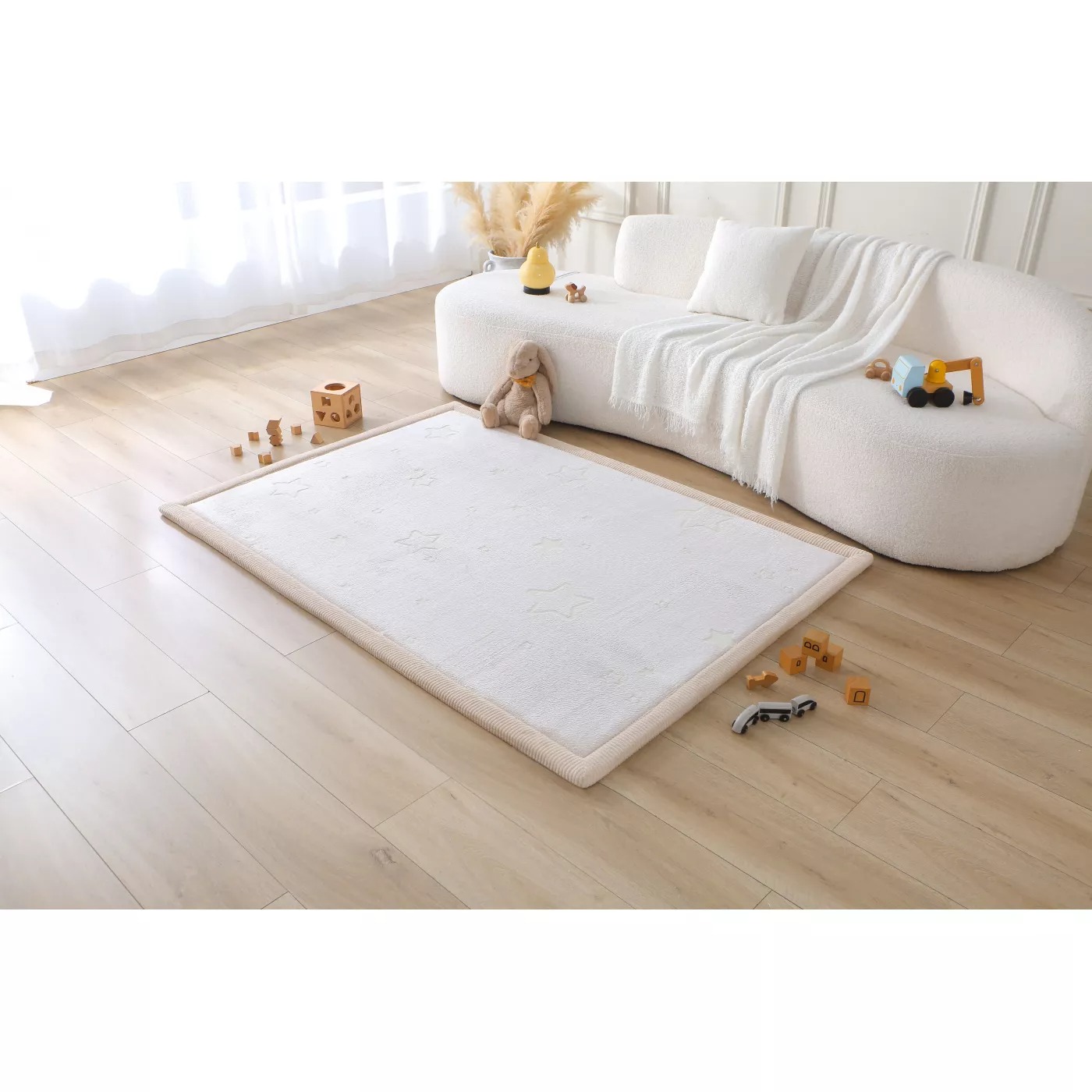 Saltea de joaca cloud glow in the dark – stele 170 x 120 x 2.5 cm - Hakuna Matte