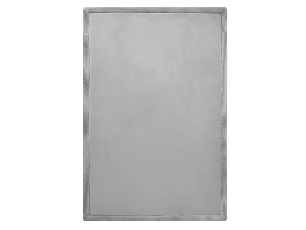 Saltea de joaca coral velvet cu spuma memorie 120 x 170 cm – gri - Hakuna Matte