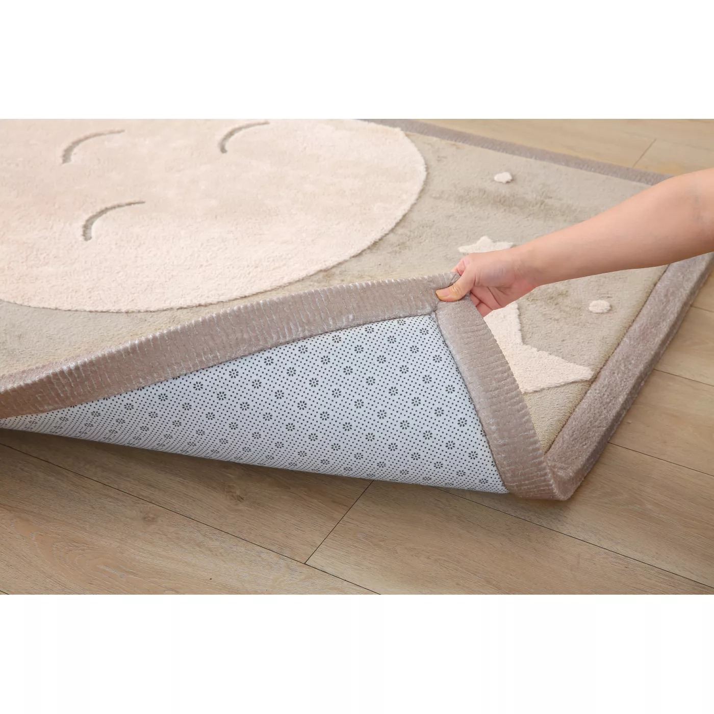 Saltea de joaca cloud 3D – luna si stele 200 x 150 x 2.5 cm - Hakuna Matte