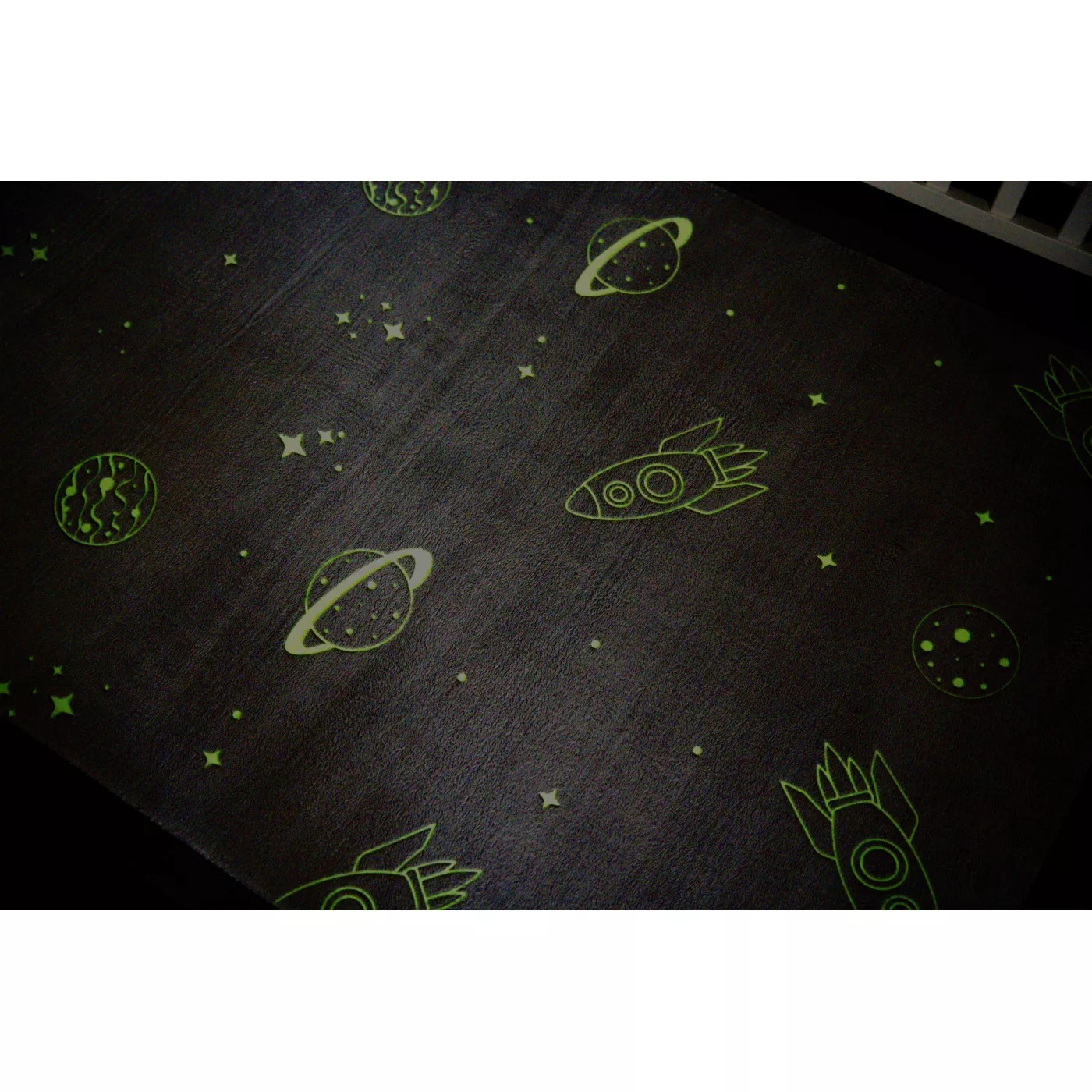 Saltea de joaca cloud glow in the dark – planete 170 x 120 x 2.5 cm - Hakuna Matte