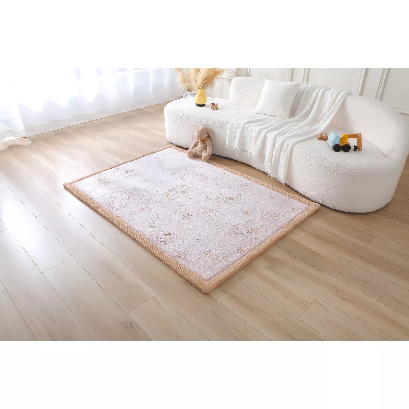 Saltea de joaca cloud glow in the dark – dinozauri 170 x 120 x 2.5 cm - Hakuna Matte