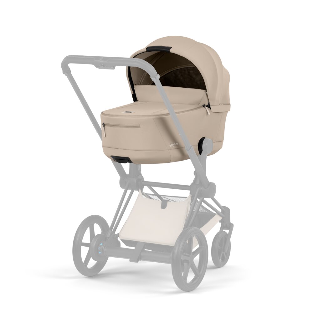 Carucior 2 in 1 Cybex ePriam V colecția Platinum 2026 Cozy Beige cadru Matt Black 3