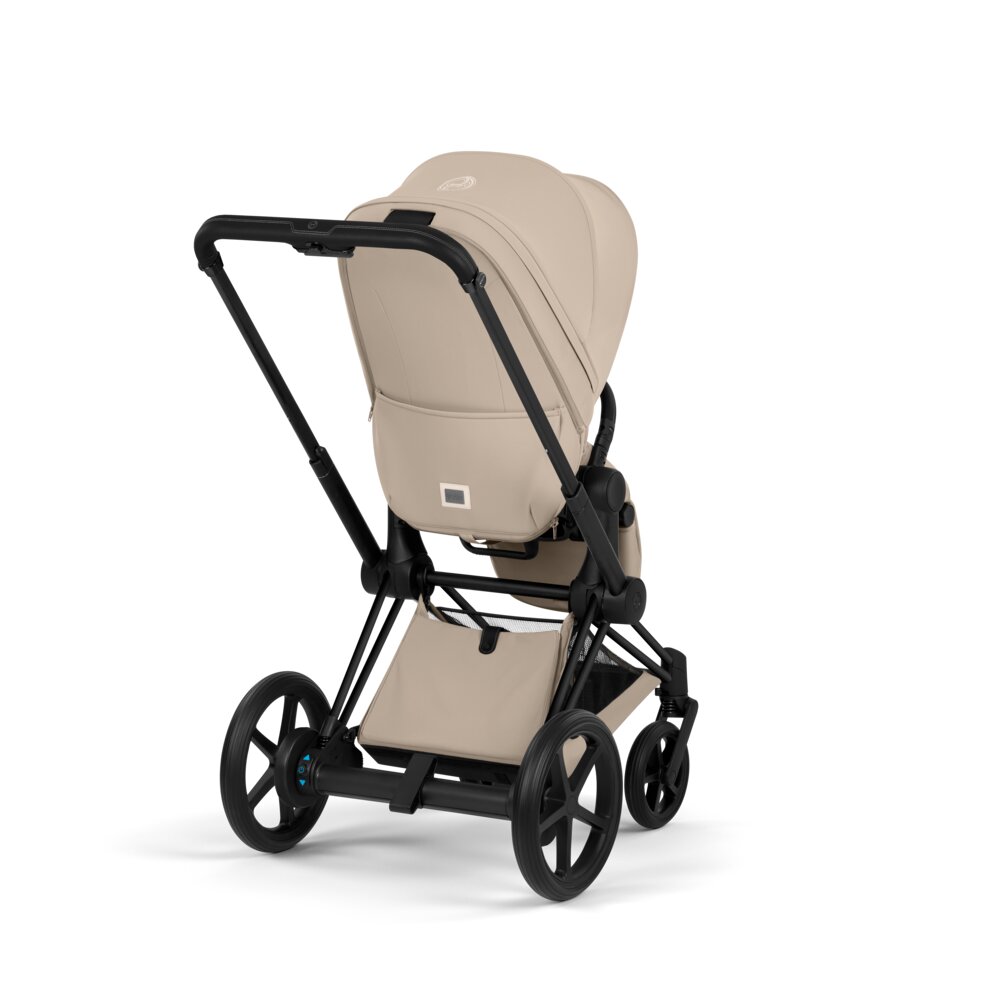 Carucior 2 in 1 Cybex ePriam V colecția Platinum 2026 Cozy Beige cadru Matt Black 12