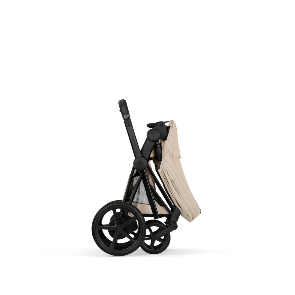 Carucior 2 in 1 Cybex ePriam V colecția Platinum 2026 Cozy Beige cadru Matt Black 13