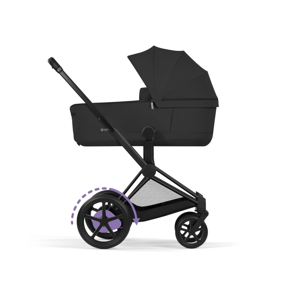 Carucior 2 in 1 Cybex ePriam V colecția Platinum 2026 Sepia Black cadru Matt Black 6
