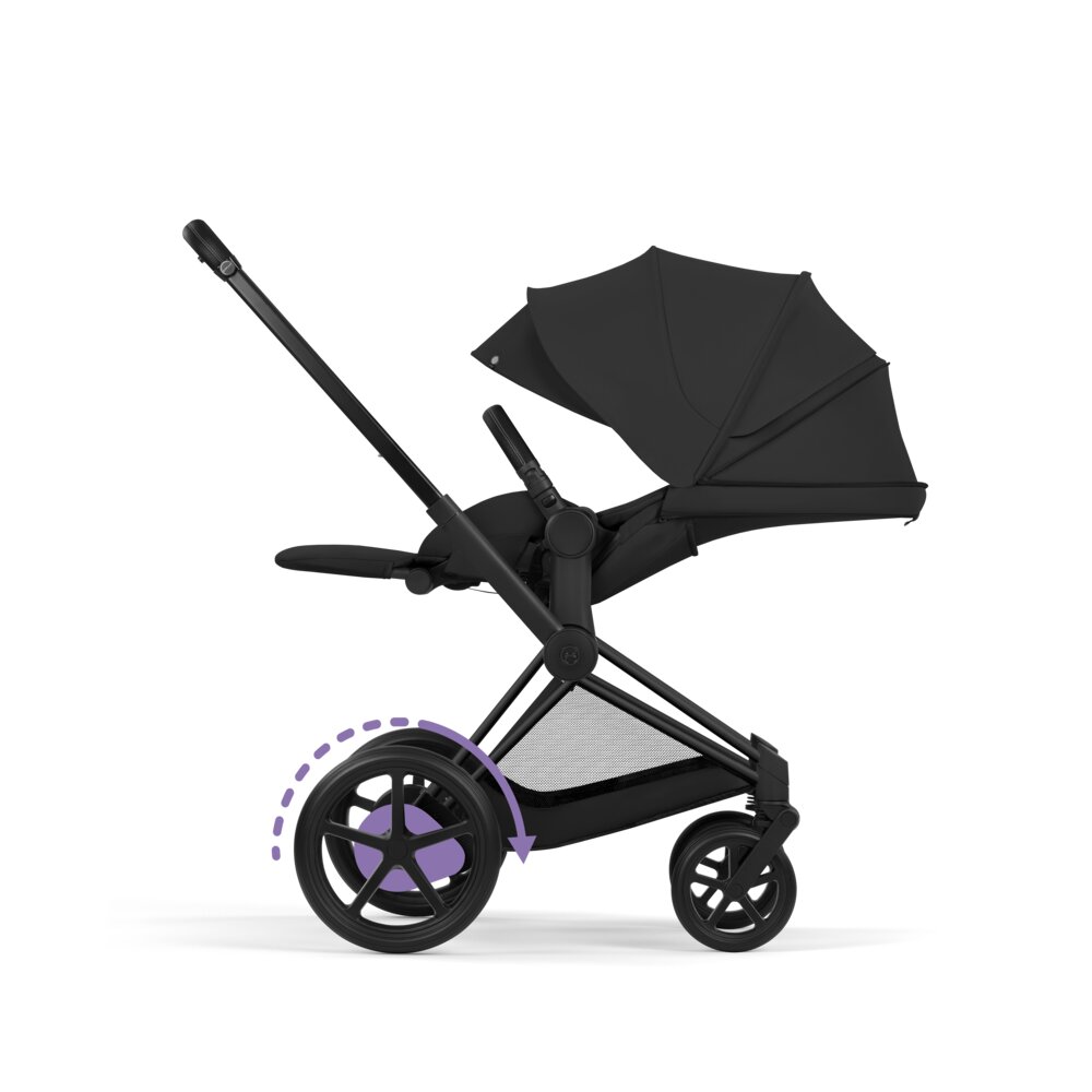 Carucior 2 in 1 Cybex ePriam V colecția Platinum 2026 Sepia Black cadru Matt Black 8