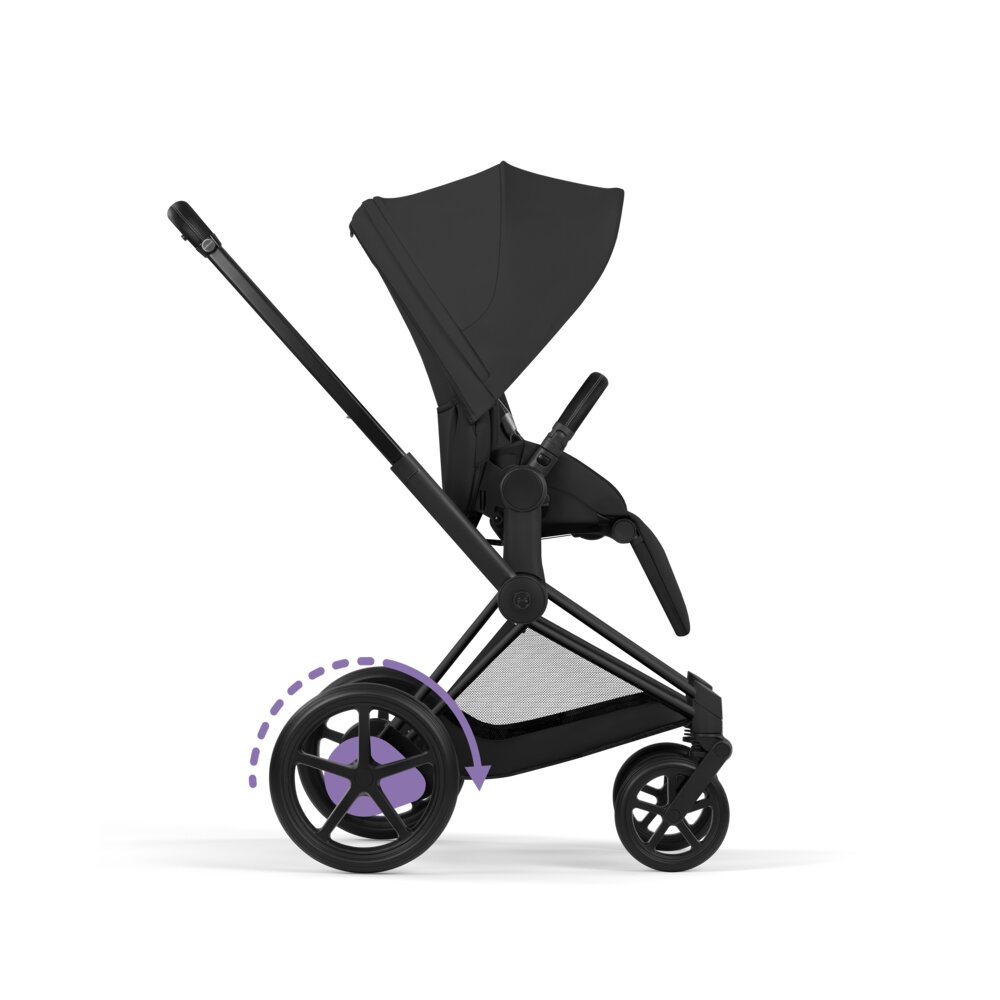 Carucior 2 in 1 Cybex ePriam V colecția Platinum 2026 Sepia Black cadru Matt Black 11