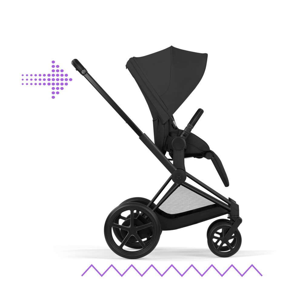 Carucior 2 in 1 Cybex ePriam V colecția Platinum 2026 Sepia Black cadru Matt Black 14