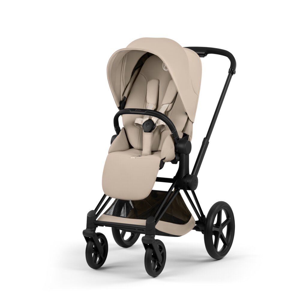 Carucior 2 in 1 Cybex Priam V colectia Platinum 2026 Cozy Beige cadru Matt Black 2