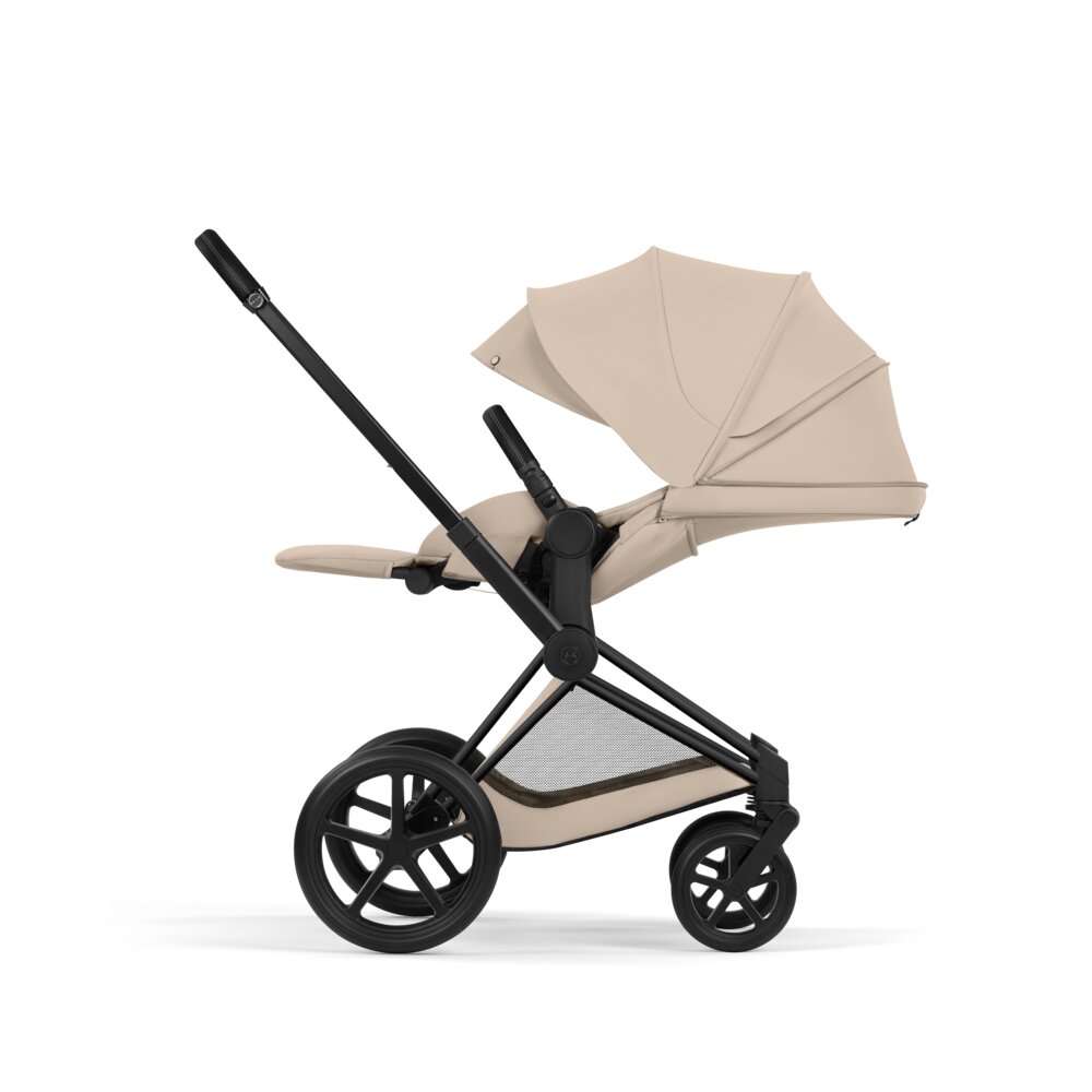 Carucior 2 in 1 Cybex Priam V colectia Platinum 2026 Cozy Beige cadru Matt Black 5