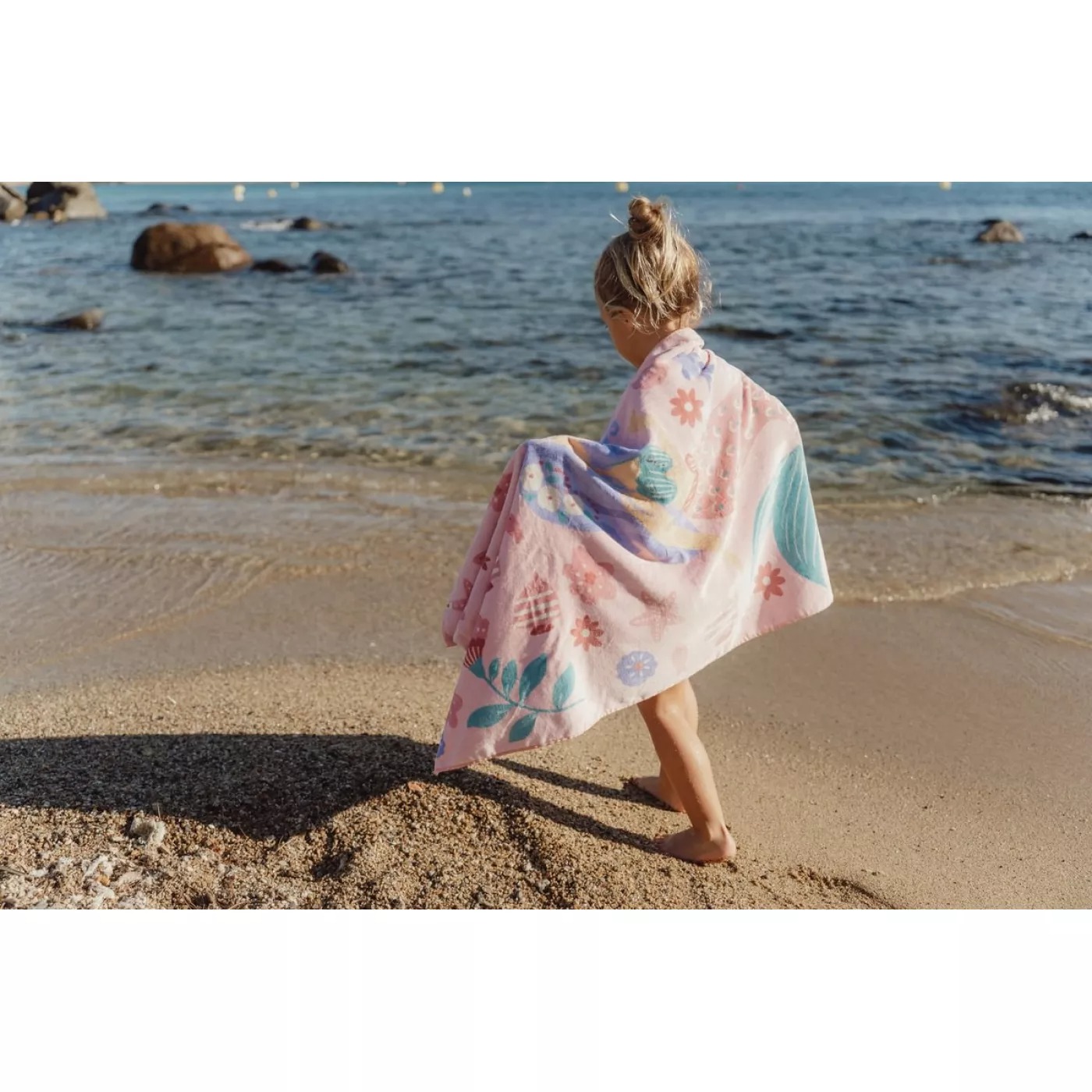 Пляжное полотенце - Dreamy Mermaid Multicolour - 60×120 см - Little Dutch 4
