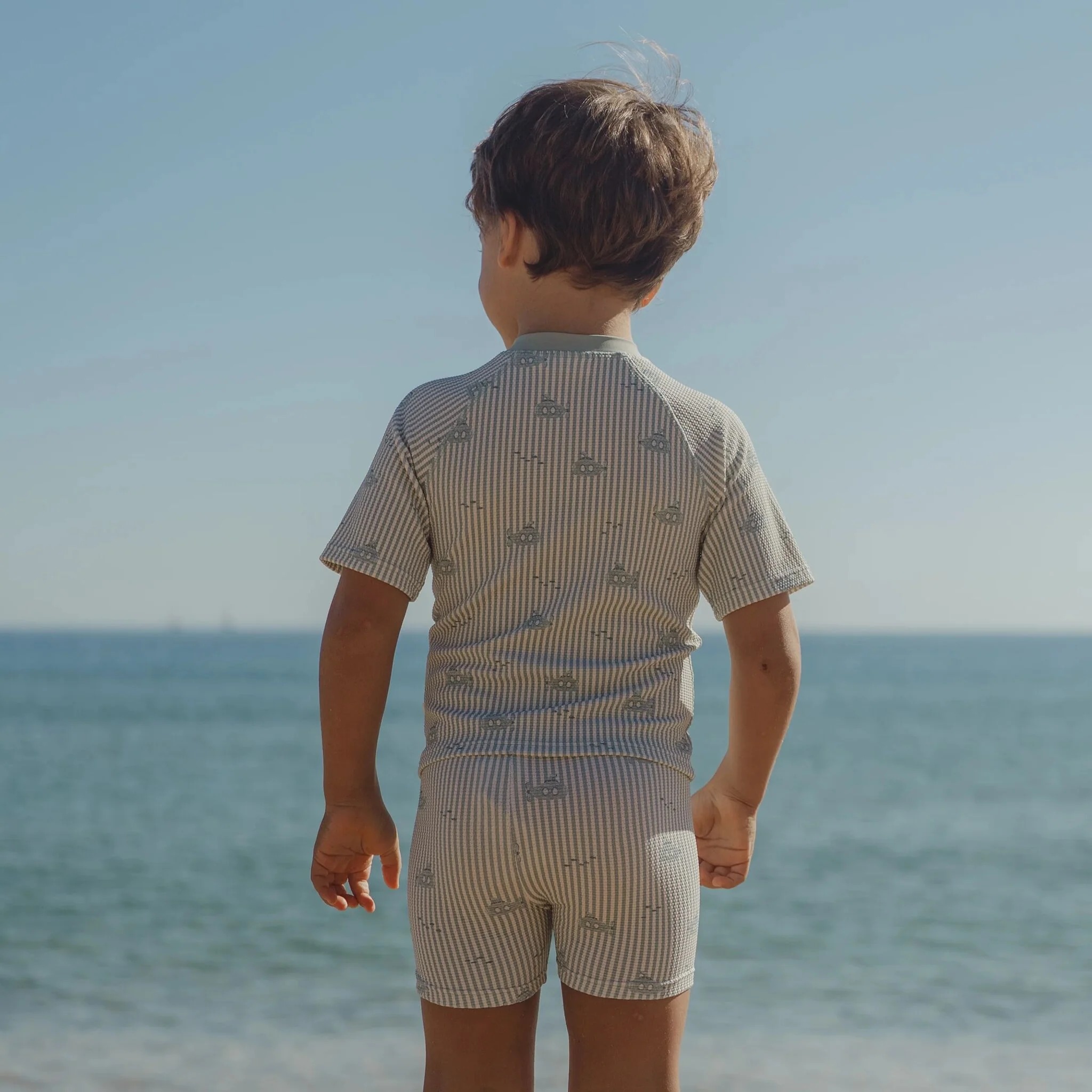 Costum de baie din doua piese - tricou si pantalon - cu protectie UV 40+ - Ocean Adventure - Little Dutch 3