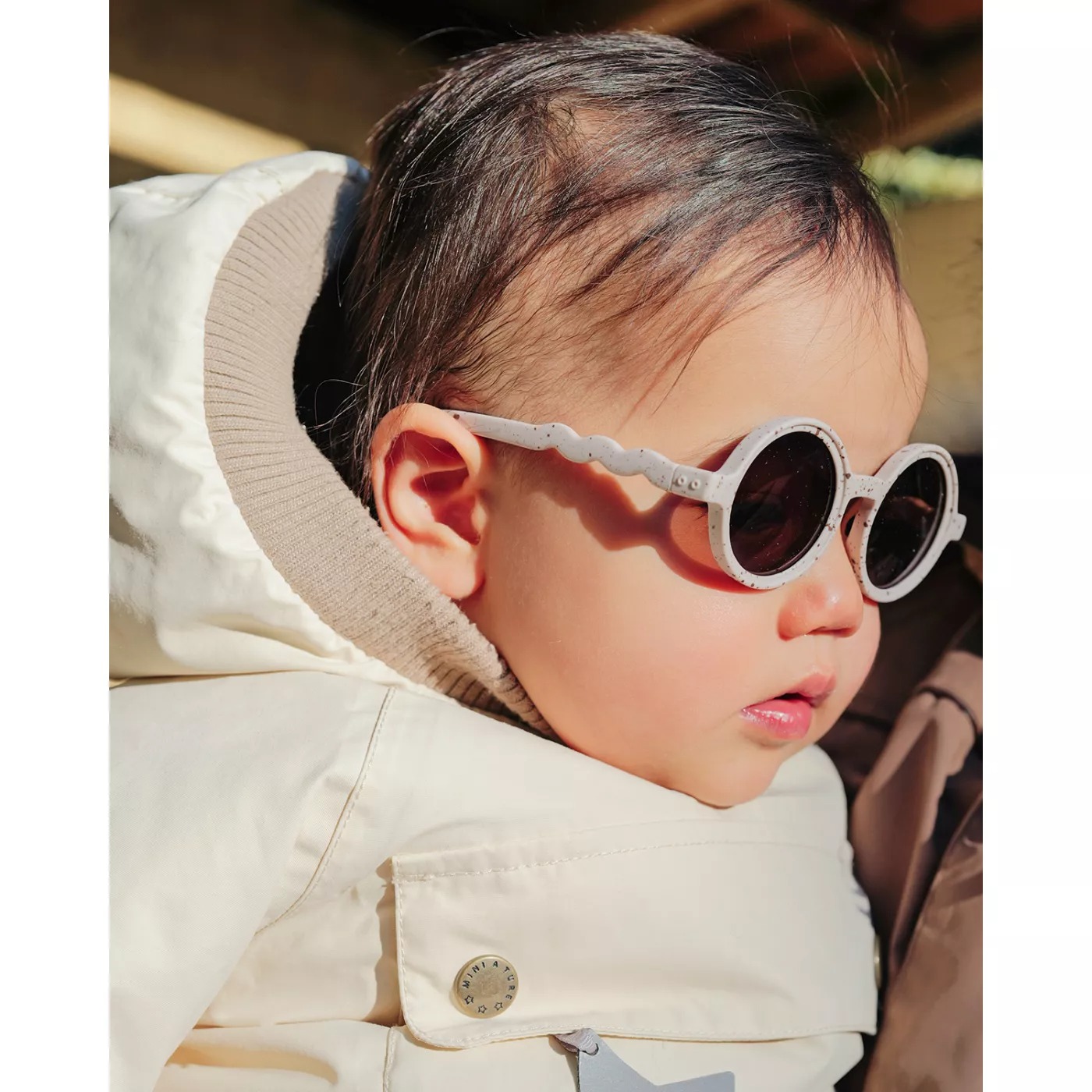 Ochelari de soare cu lentile polarizate - 0-18 luni - Clasic - Gelato Summer-Vanilla Brownie - Olivi & Co