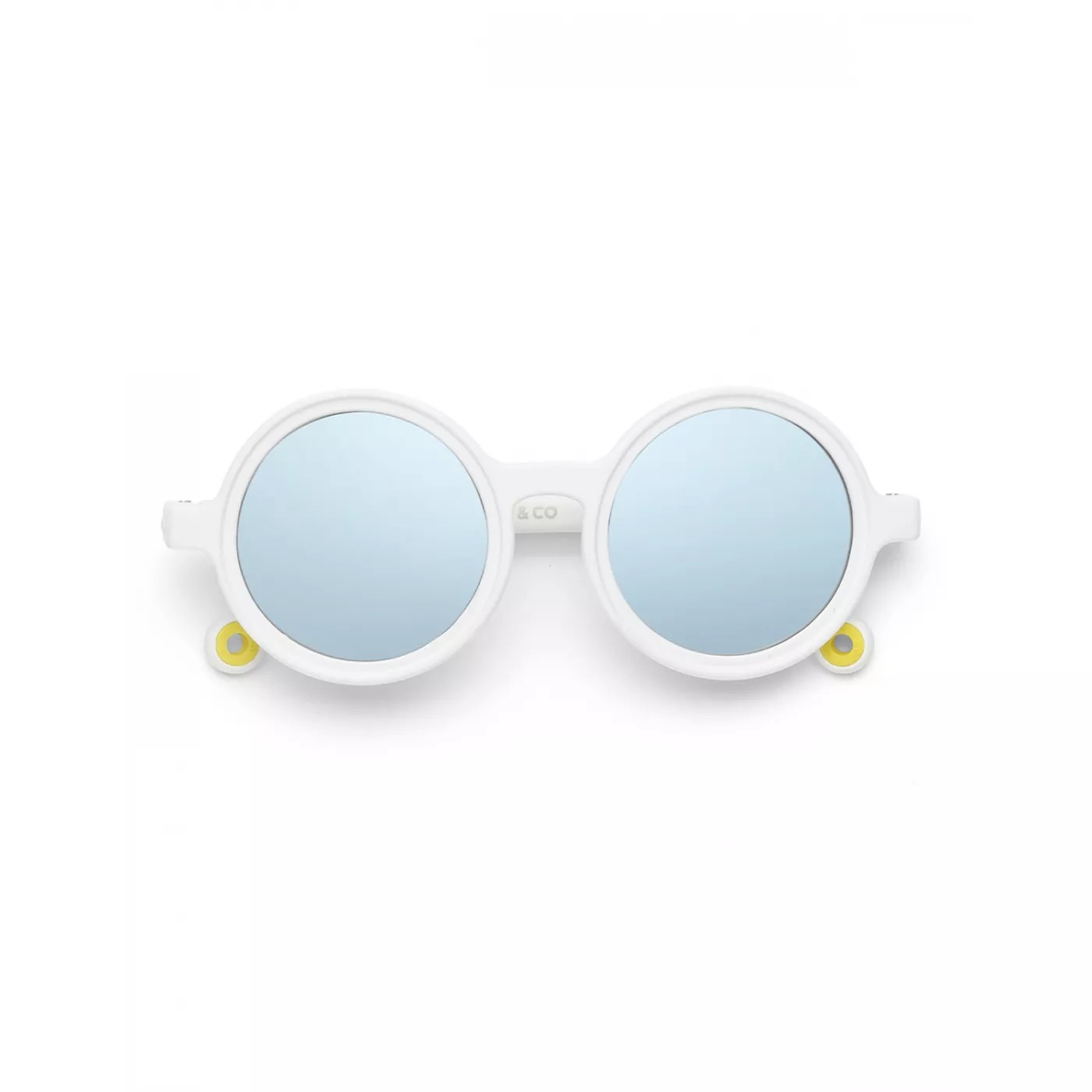 Ochelari de soare cu lentile polarizate rotunde - 18-36 luni - Shark White - Olivio & Co
