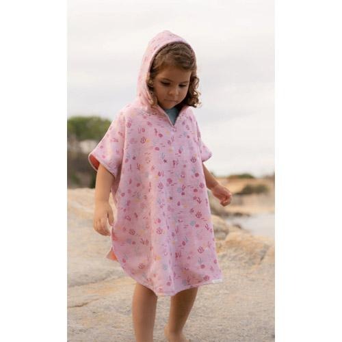 Poncho pentru plaja din bumbac - Ocean Tresure Multi - Little Dutch 8